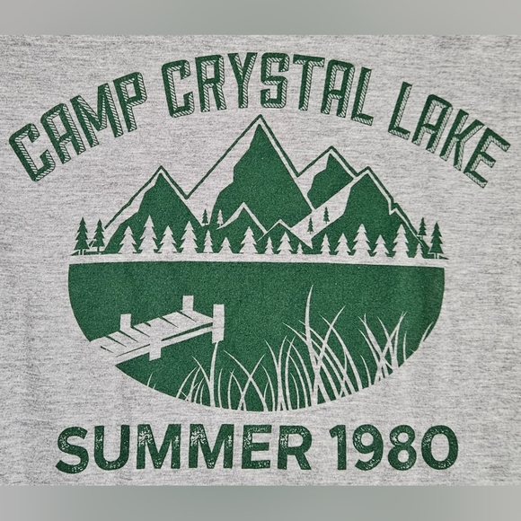 Camp Crystal Lake Summer 1980 Men's Shirt - Medium NWOT - Picture 2 of 3
